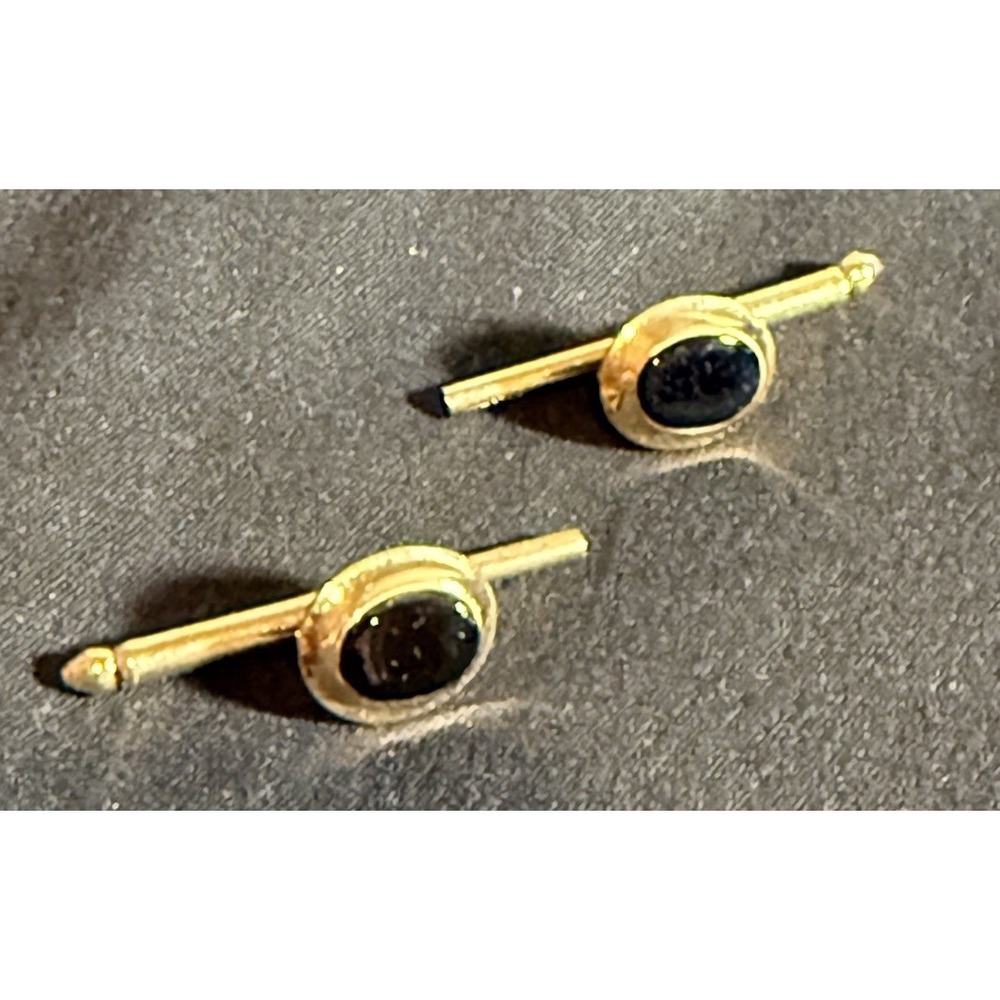 Set of 2 Tuxedo Studs Waistcoat Buttons Spring Shanks Vintage‎ Vest Button 1 in